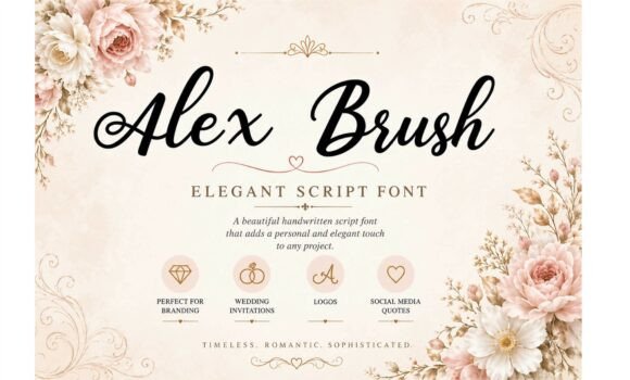 Alex Brush: Crafting Elegance in Every Stroke