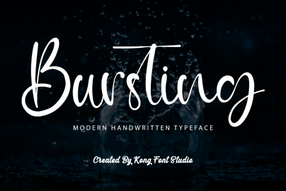 Bursting Font: A Fresh Take on Handwritten Style