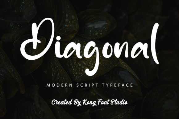 Diagonal: A Playful Script for Modern Design