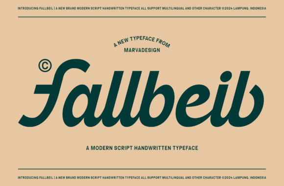 Discover Fallbeil: A Modern Script Font for Bold Branding