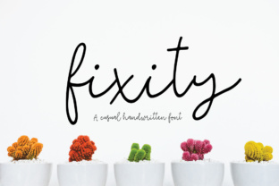 Fixity: The Handwritten Script Font for Authentic Branding