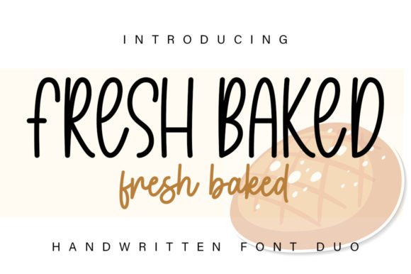 Fresh Baked: A Stylish Duo Font for Modern Creations