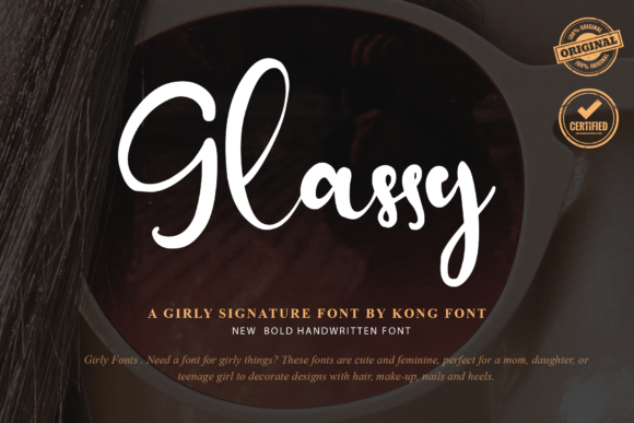 Glassy Font: A Modern Playful Script for Creative Projects