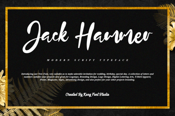 Jack Hammer: A Playful Script Font for Creative Branding