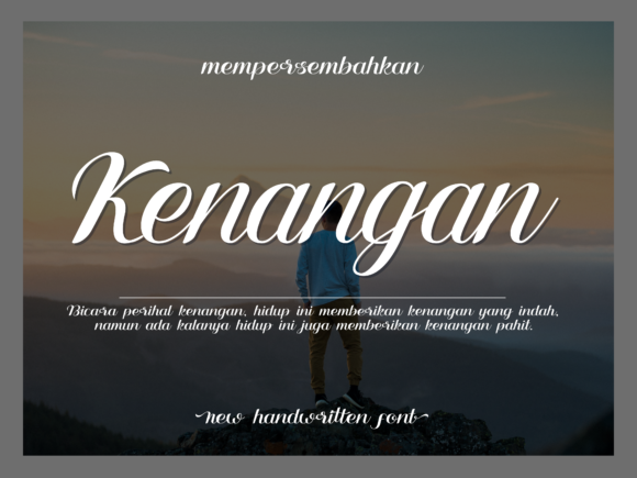 Kenangan: A Script Font That Adds Heart and Movement