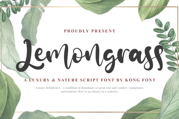 Lemongrass: A Playful Handwritten Script for Creative Projects