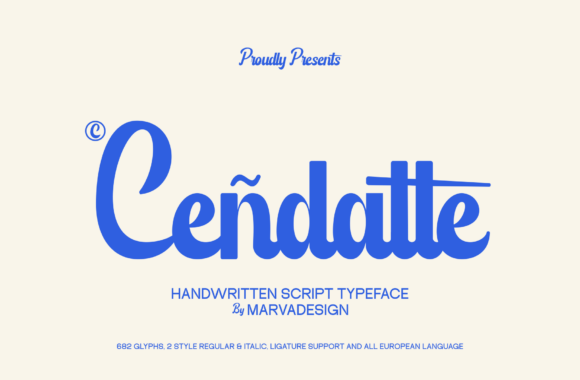 Meet Cendatte: The Bold Handwritten Script for Modern Brands