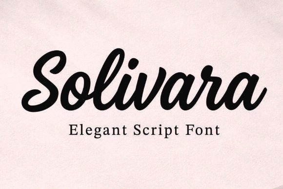 Solivara: A Modern Script Font for Elegant Design