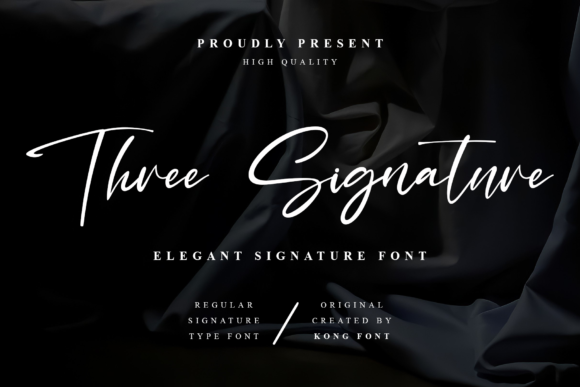 Three Signature: A Playful Font for Modern Creators
